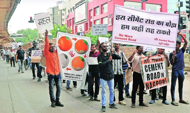 common man hits street against 