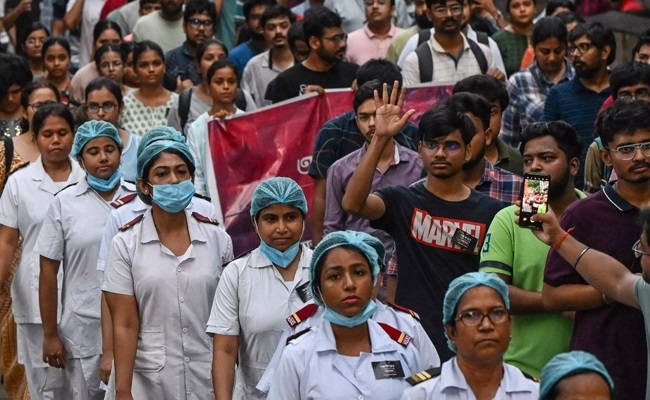 Nursing staff of Nair Hospital