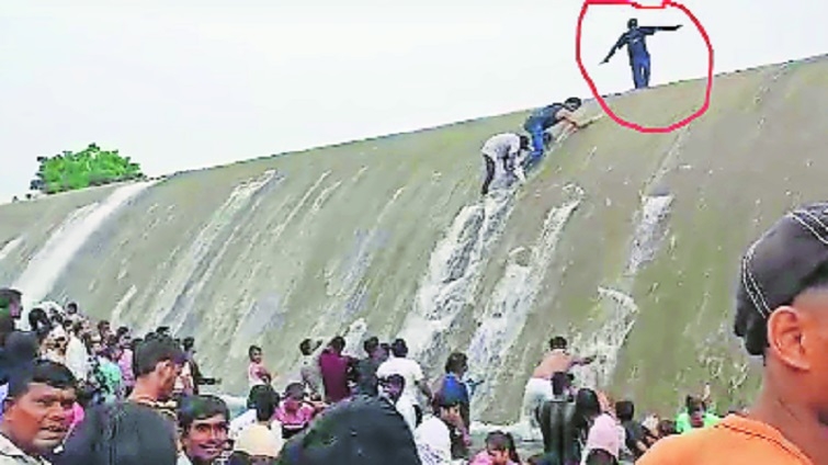 Youths performing stunts