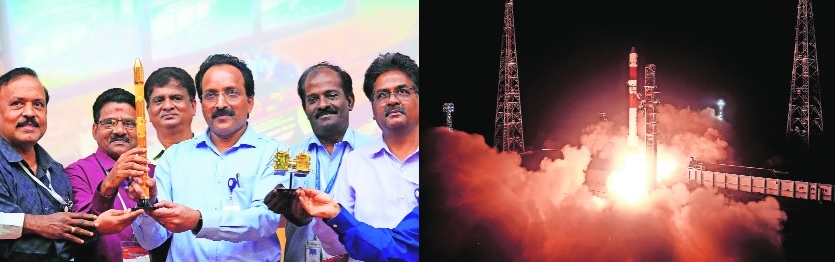 ISRO Chairman S Somanath with senior ISRO scientists