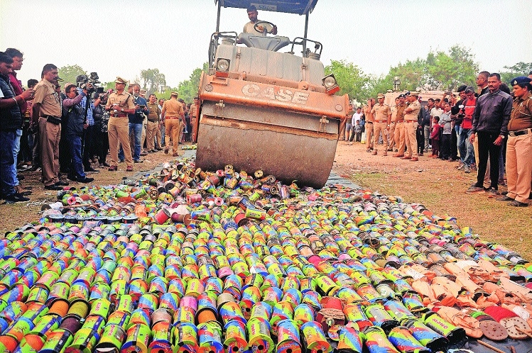 City police destroying seized reels of banned 