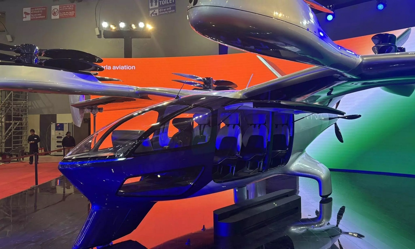 Indias first flying taxi prototype unveiled at auto expo
