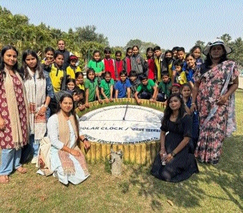 Students on educational trip to Urja Park, Raipur