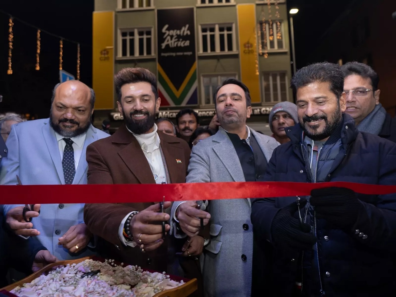 Union Minister Chirag Paswan with MoS Jayant Chaudhary