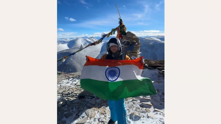  Shourya summits Mt Kiager Ri Leh