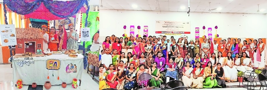 Students of RTMNUs Home Science Department decorating