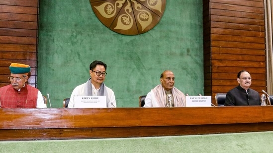 Union Ministers Rajnath Singh JP Nadda