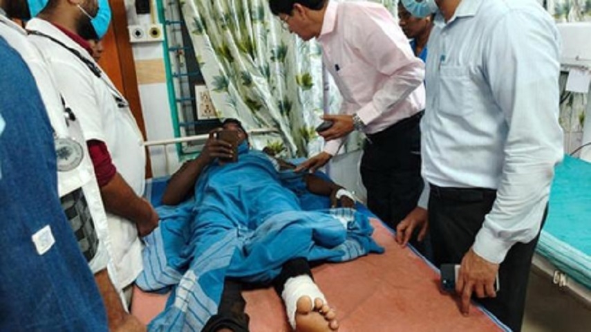 Under construction building collapses in Chennai