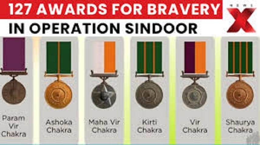 Vir Chakras awarded for Operation Sindoor