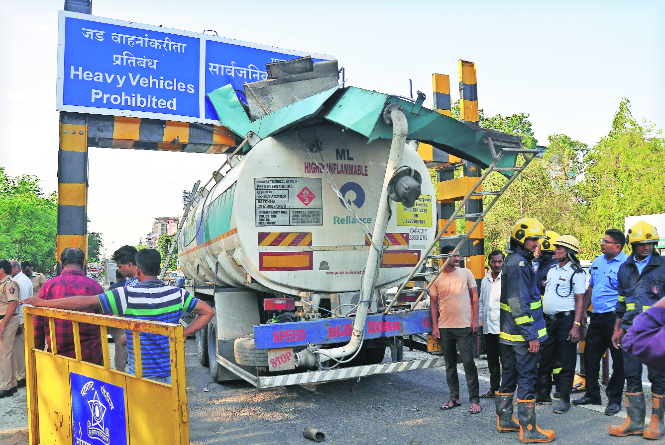 Height barriers ready to be installed