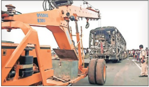 Explosion of vehicle’s