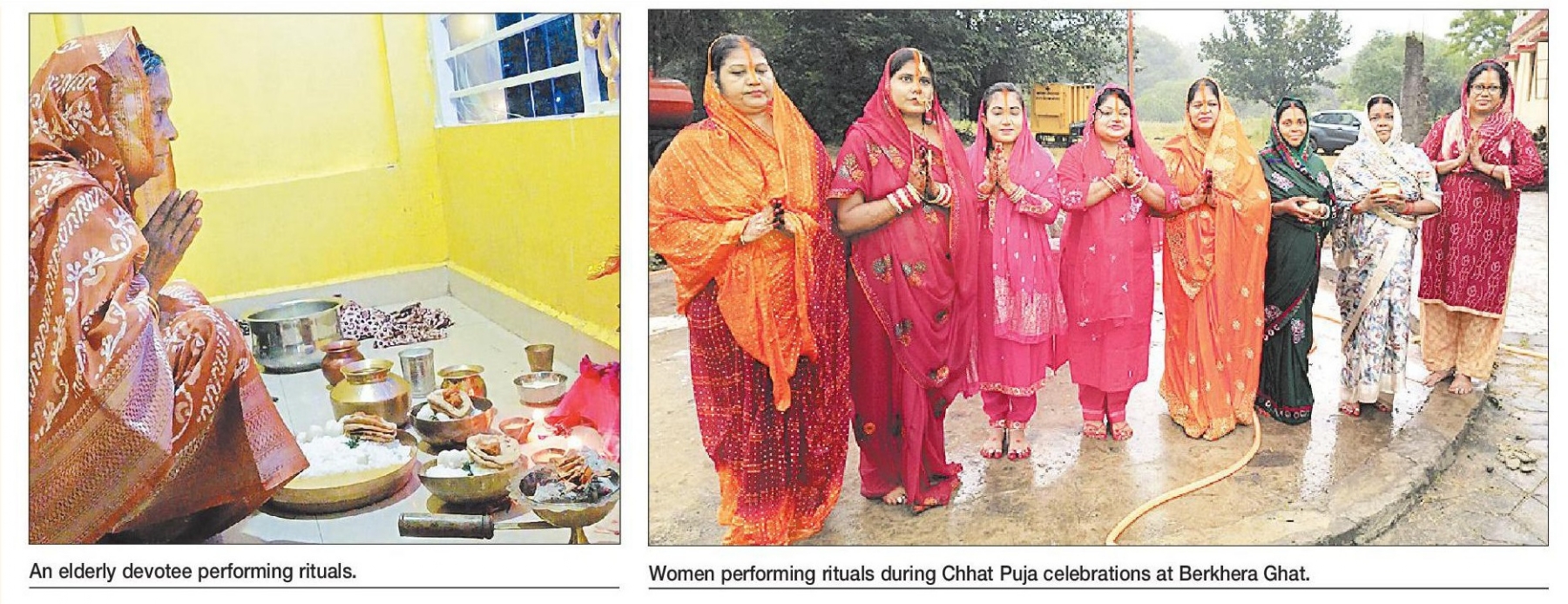 Chhath celebrations Devotees observe fast