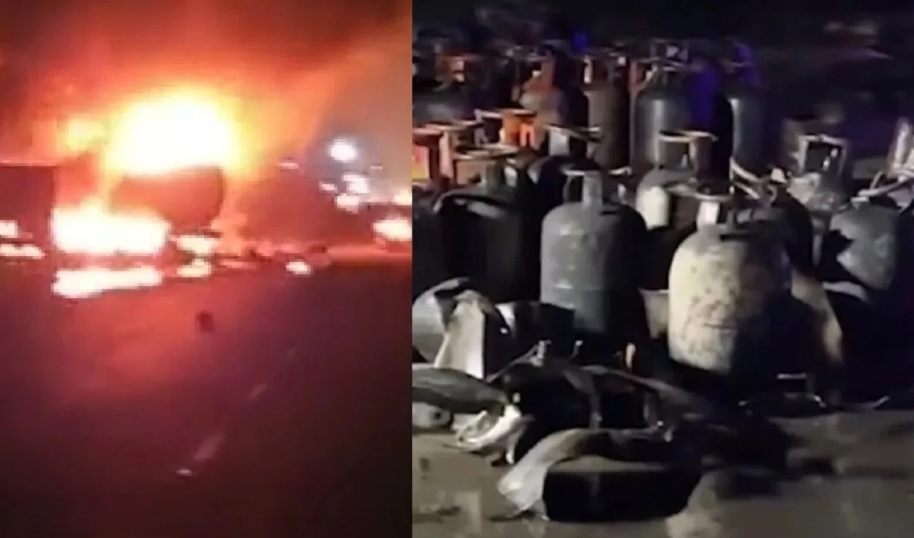 Over 40 gas cylinders explode on Jaipur highway