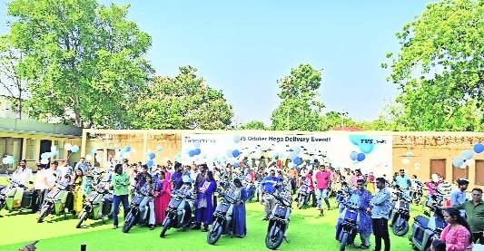 TVS Motor Company delivers more than 100 TVS 