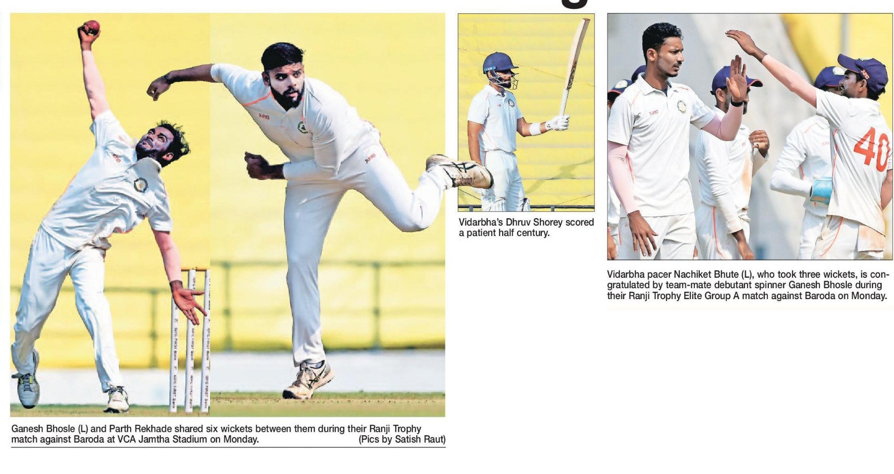 Bowlers hand Vidarbha lead against Baroda