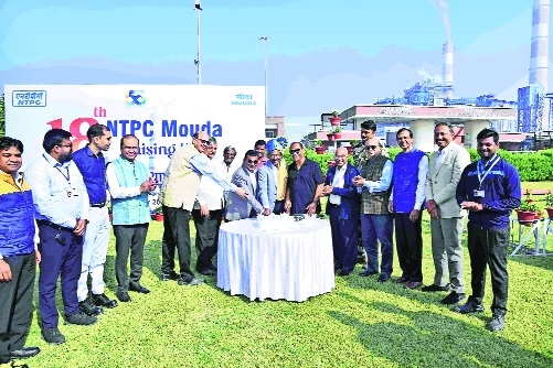 NTPC Mouda observes 18th Raising Day with enthusiasm  