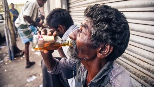 people drinking on roads