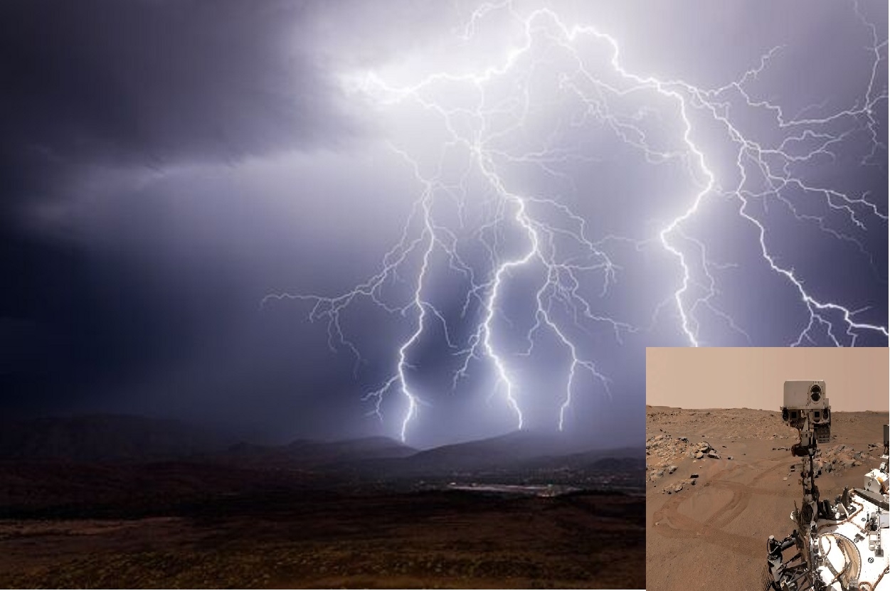 lightning on Mars