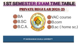 Pt RSU’s 1st sem exams 