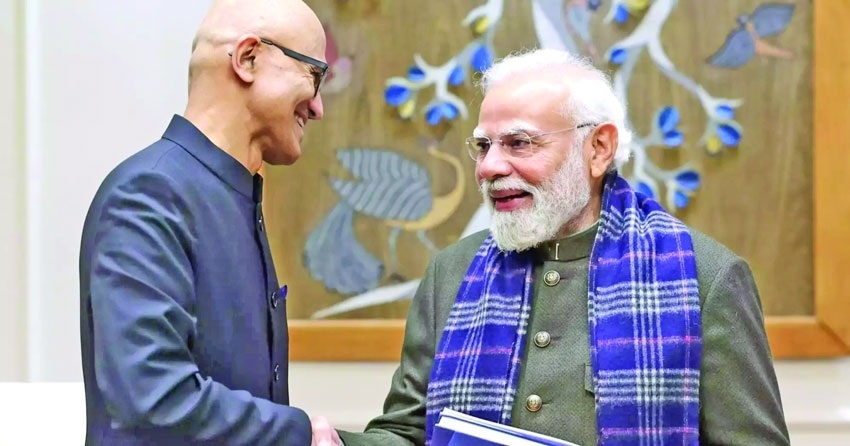 Microsoft commits 175 bn investment in India Nadella