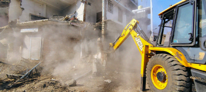 JMC razes several illegal temporary, permanent structures