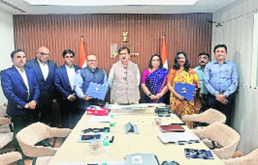 Mangal Prabhat Lodha others during 