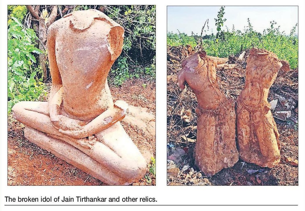 Idol of Jain Tirthankar relics found in Bhadravati