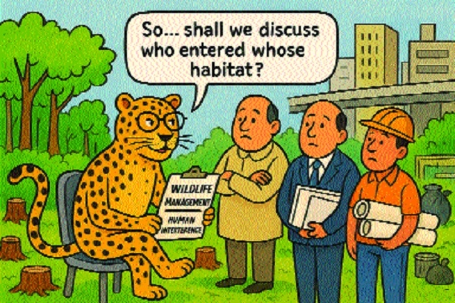 Who let the leopard in