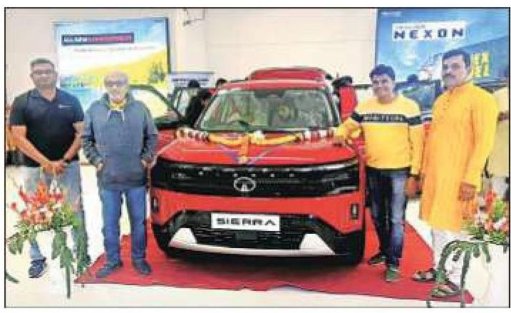 Tata Sierra unveiled at Aditya Tata Cars