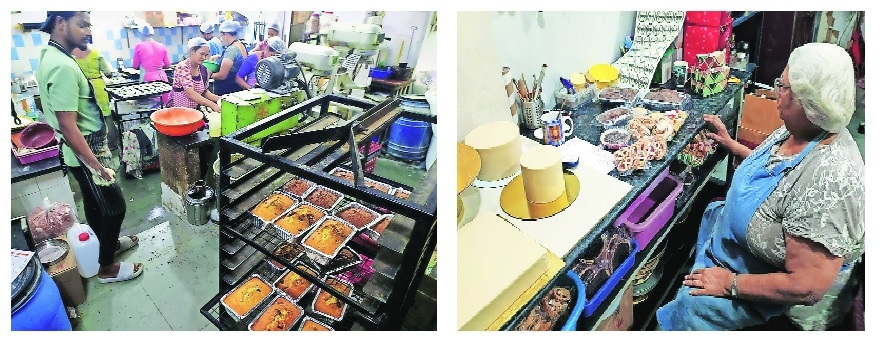 The cakes are being prepared for the Christams celebrations