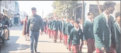 students protest again principal