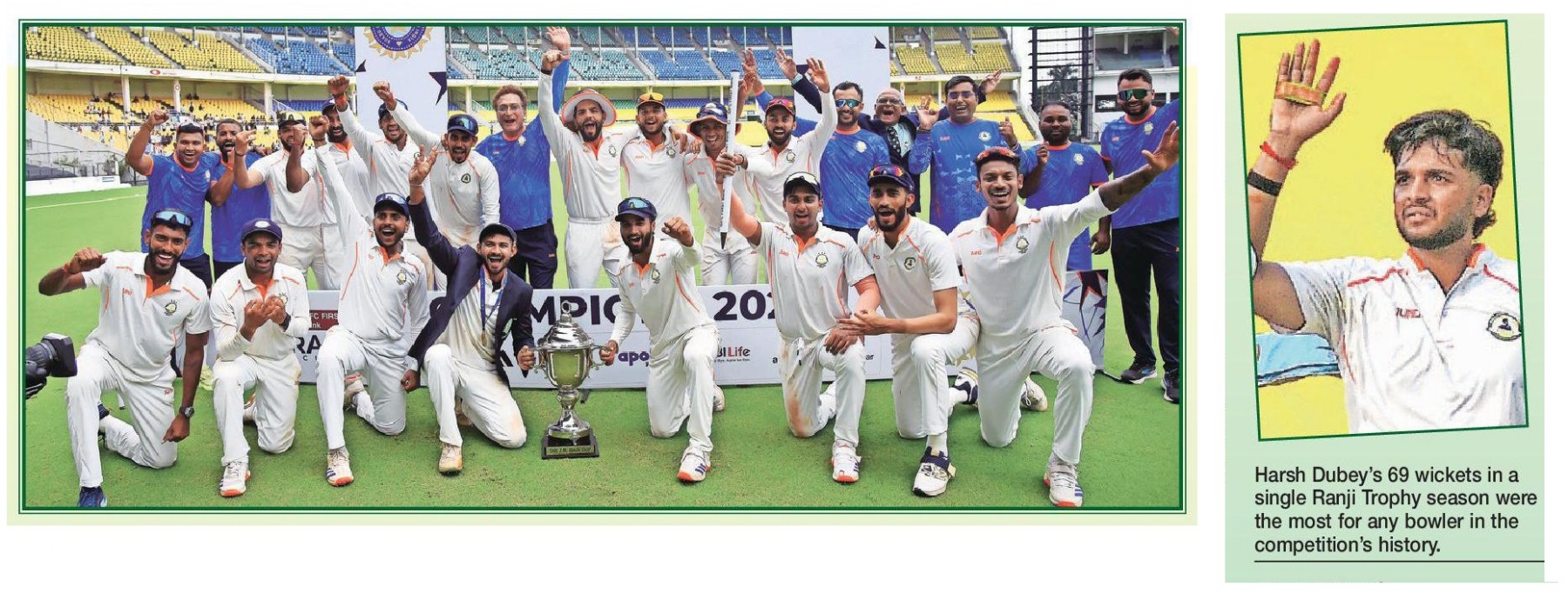 Vidarbha lift Third Ranji Trophy