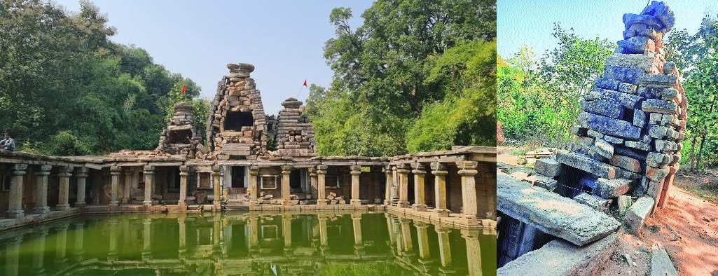 Dilapidated structure of Karpur Baoli near Ramtek
