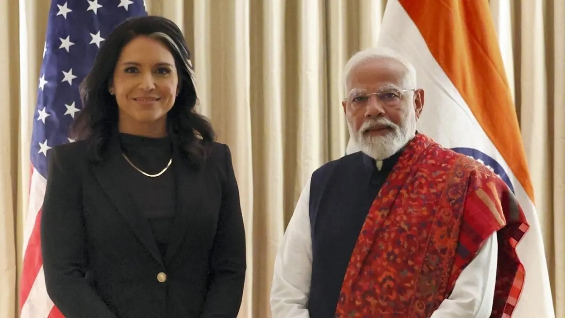 PM Modi meets Tulsi Gabbard calls 