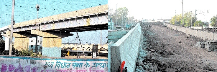 The under-construction Aishbagh RoB