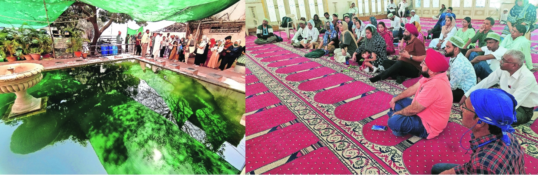 The delegates of India Peace Centre at Jama Masjid
