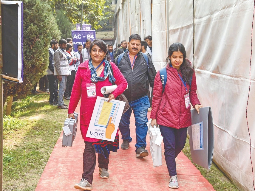 Delhi votes today