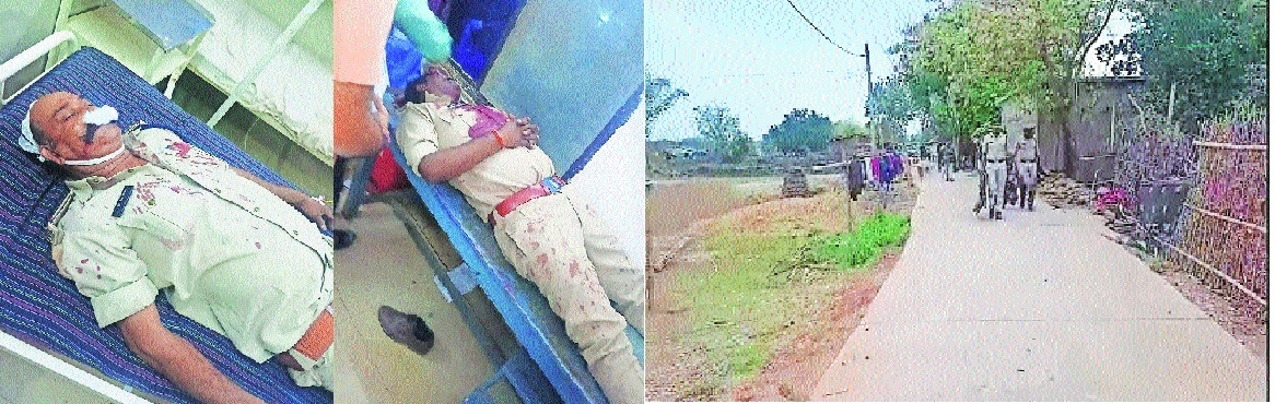 Martyred ASI Ramcharan Gautam Right Injured TI Sandeep Bharti