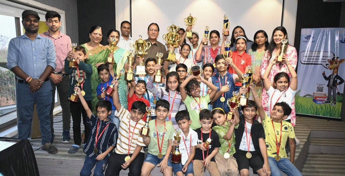 Open Chess Championship posing for a group photo
