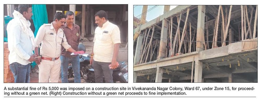 Construction without green net leads to air quality deterioration
