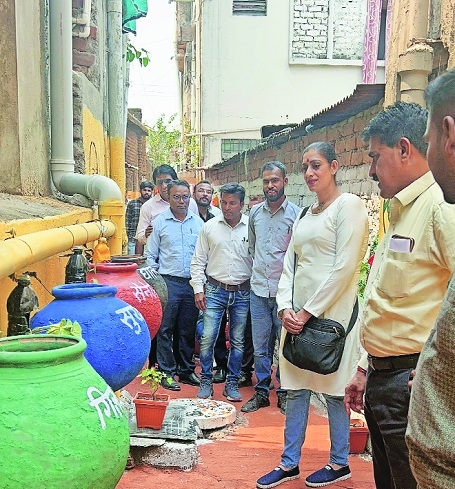 Art wall created by Satranjipura Zone by recycling waste material