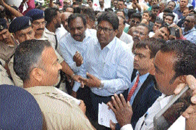 Christian community people submitting memorandum