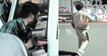 A grab from the video that 