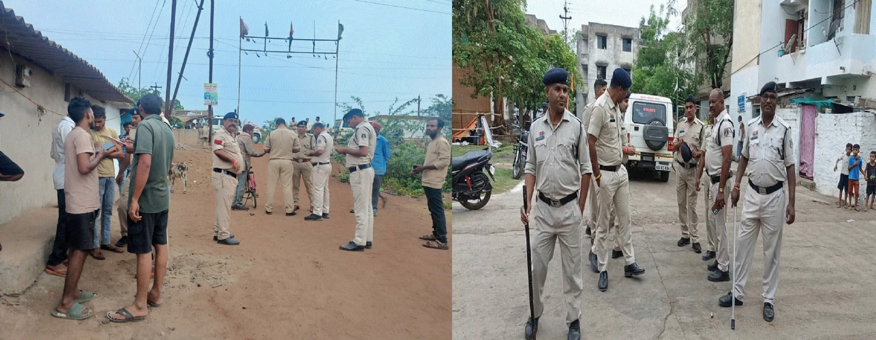 Police teams conducting predawn surprise checks at Hathkhoj