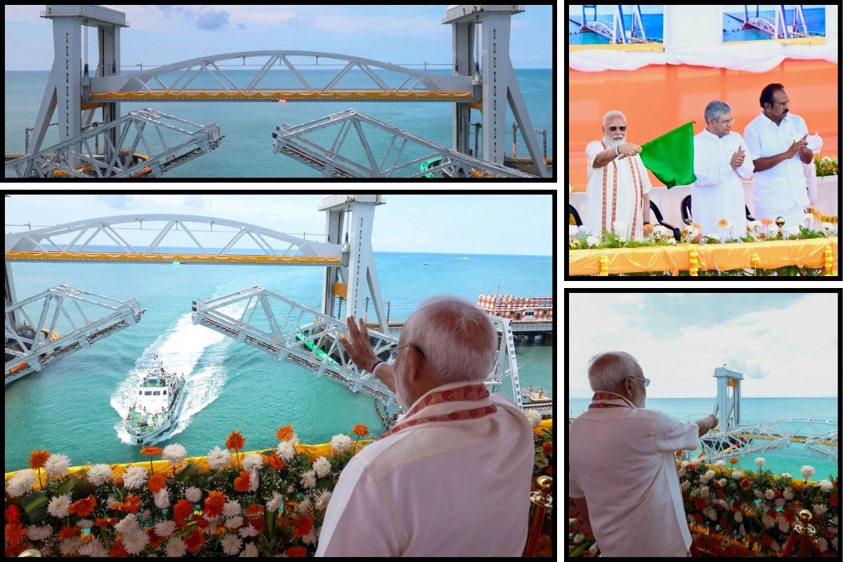 ENGINEERING PM Modi inaugurates PAMBAN BRIDGE in TN