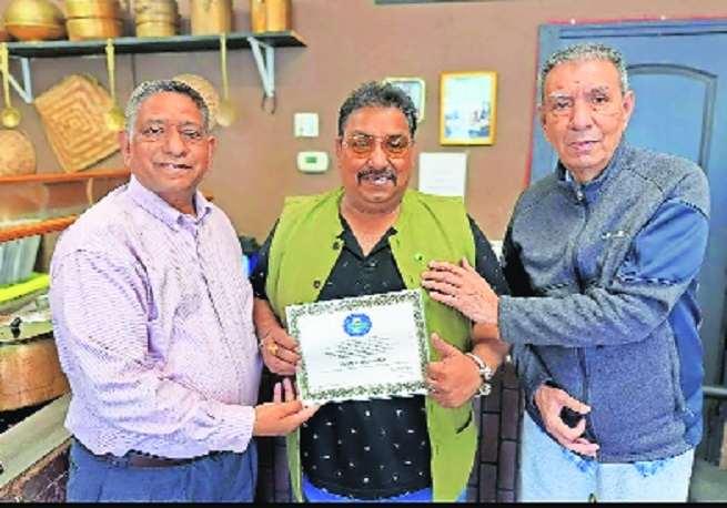 Vishnu Manohar honoured in San Francisco