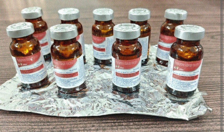 The intoxincating injections seized by Kotwali police