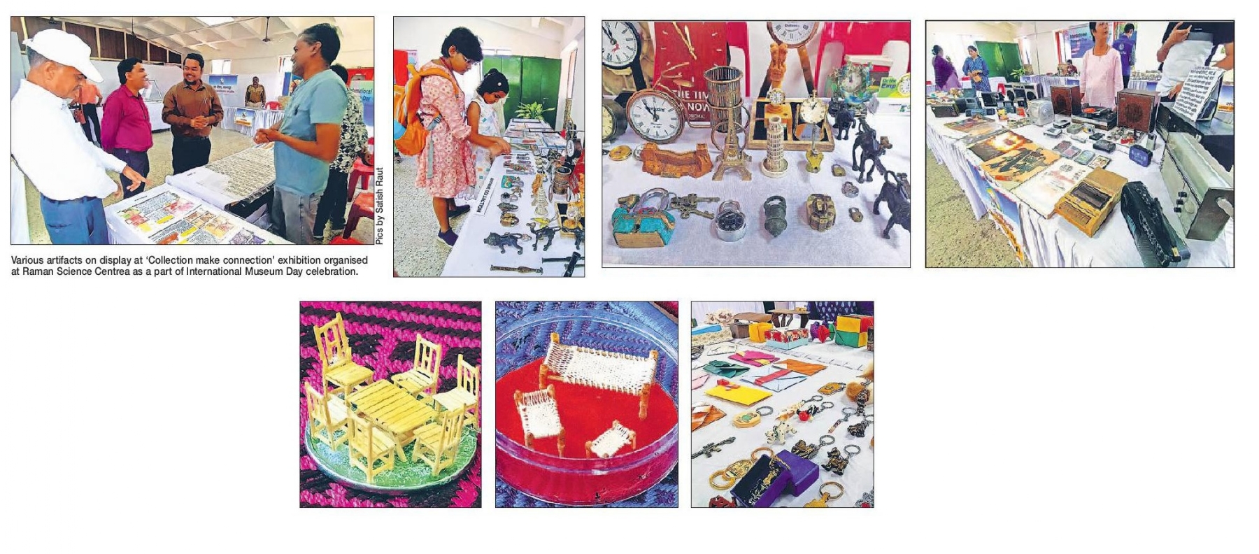 Collection make connection exhibition organised at Raman Science Centr