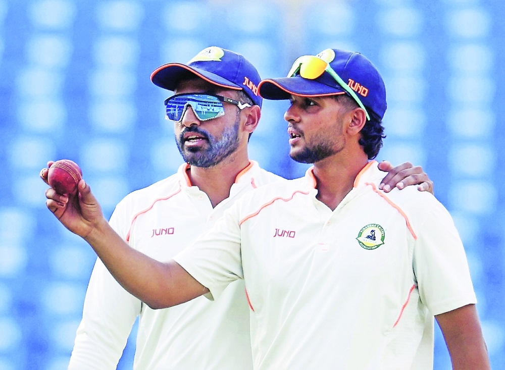 Vidarbha spinner Harsh Dubey