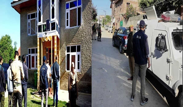 Sleeper cell SIA raids at multiple places in Kashmir